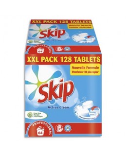 Pack XXL 128 tablettes de lessive Active Clean