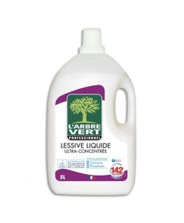 Bidon de 5 litres de lessive liquide ultra-concentrée origine végétale Ecolabel - L'arbre Vert