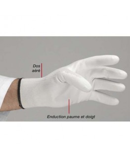 Carton de 10 paires gants tricot en polyamide sans couture élastique aux poignets Taille 7 - Delta Plus