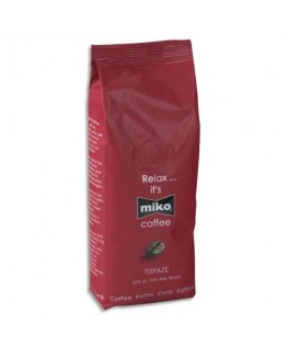 Paquet de 1kg de café moulu Topaze composé de 70% de Robusta et de 30% d'Arabica - Miko®