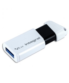 Clé USB 3.0 64Go Turbo Blanche INFD64GBTURBWH3.0 + redevance - Integral