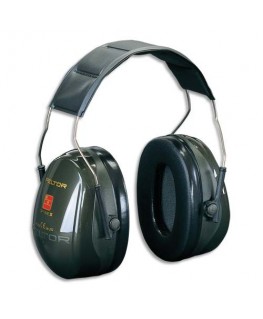 Casque anti-bruit Optime II serre-tête réglable coloris vert - Peltor® by 3M