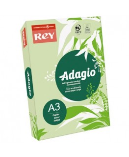 Ramette de 250 feuilles papier couleur ADAGIO 160g A3 vert vif - Rey® by Papyrus