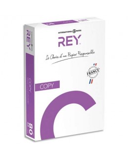 Ramette de 500 feuilles papeteries de France Copy Paper 80g qualité C+ - Rey® by Papyrus