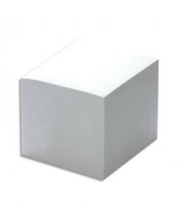 Bloc cube 9 x 9 x 8 cm de 600 feuilles papier blanc - Pergamy