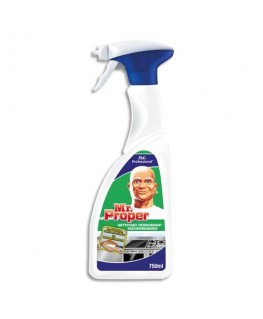 Spray 750 ml nettoyant et dégraissant des surfaces en cuisine, sans parfum - Mr Propre