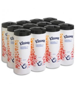Lot de 12 boîtes de 50 lingettes désinfectantes mains - Kleenex