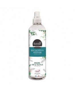 Spray 400 ml Brume air et textile, assure une ambiance parfumée à l'eucalyptus - Boldair